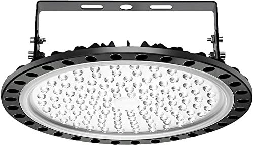 papasbox 500W LED UFO Industrielampe Hallenstrahler, LED Hallenleuchte Industrial Strahler Kronleuchter Werkstattlampe Hallenbeleuchtung, Kaltweiß 6000-6500K, Abstrahlwinkel 120°