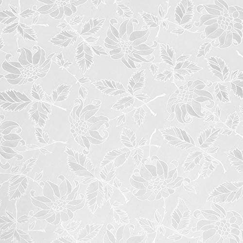 DecoHomeTextil Heimtextilmanufaktur d-c-fix Transparente Selbstklebende Folie Fensterfolie Klebefolie Glasfolie klebend Damast 45 x 200 cm - 6 0464 - Sichtschutzfolie Dekorieren Basteln Schmücken