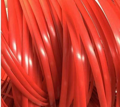 ODSK Polyethylen-Kunststoff-Rattan, synthetisches Korbgeflecht, Reparaturmaterial für Strick- und Reparatur, Rattan-Stuhl, Tischkorb, 76 m, Rot