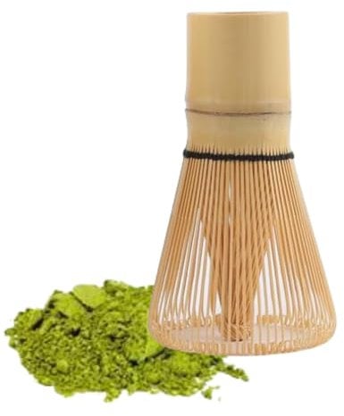 Angelkiss Premium juego té verde matcha batidor de bambú natural. Chasen preparación herramienta de cepillo de polvo para ceremonia de beber té