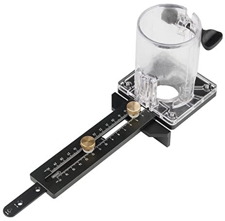 Circle Cutting Jig for Electric Hand Trimmer, Aluminum Alloy Circle Cutting Jig Wood Router Milling Circle Slotting Base Trimming Machine Accessories for DIY Woodworking Tools