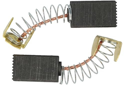 vhbw 2X Kohlebürste 6 x 10 x 15mm kompatibel mit Matrix SMS 1200-210 L, SMS 1800-250 Promo Elektrowerkzeug, Kappsäge, Gehrungssäge