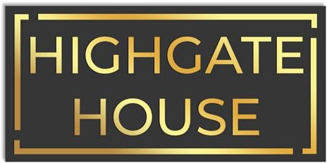 Personalised House Sign – 3D Rectangle Door Number & Street Name Plaque – Laser Cut Acrylic Address Sign in Matt Midnight Black & Gold Mirror – Outdoor Custom House Number Plate (D2)
