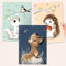 MINI Misiu Kinderzimmer deko | Poster Set 3er | Bilder Kinderzimmer Deko A4 | Kinderzimmer Mädchen, Jungen | Wanddeko kinderzimmer (Pastel)