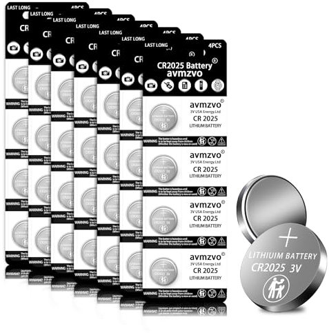 CR2025 Knopfzelle 3V Lithium Knopfzellen CR 2025 Batterien 24 Stück【5 Jahre Garantie】 (2025-24p)
