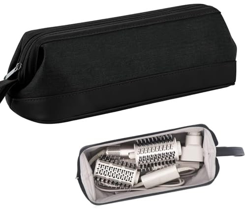 Dyson/Shark Hairdryer Bag - Portable Case Compatible With Flexstyle, Travel Bag (Black)