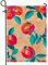 Bandera de jardín de granada de primavera y verano, pancarta de decoración de jardín de coral vibrante, arpillera de doble cara, decoración de césped al aire libre para fiestas de vacaciones, 12 x 18