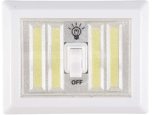 Kueohse 1pcs COB Wall Lamp Switch LED Battery Powered Garage Cabinet Closet Lamp Emergency Camping Night Lights