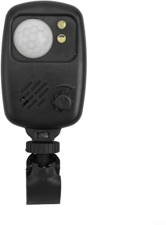 TONIXY Sensor de presencia para acampar y pescar, alarma con tecnología infrarroja, seguridad fiable al aire libre, funciona con pilas negras