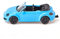 siku 1505, VW The Beetle Cabrio, Metall/Kunststoff, Hellblau, Spielzeugauto für Kinder, Anhängerkupplung