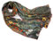 Prettystern Damen Seidenschal Malerei Silk Scarf Jugendstil bunt Gustav Klimt -Bauerngarten mit Sonnenblumen P882