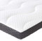 Amazon Basics Matratzen Topper 135 x 190 cm, 7 cm Höhe Gel-Schaum Matratzenauflage, weiß