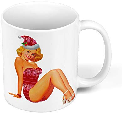 Fabulous Mug Céramique Pin Up De Noel Vintage Retro Mere Noel 50's