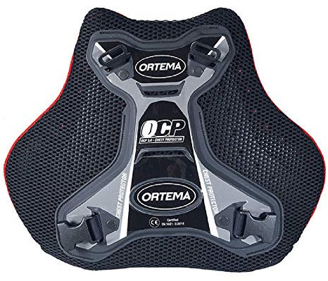 ORTEMA OCP 3.0 - (Gr.S schwarz) Chest Protector - Brustprotektor mit Gurtsystem - Schutzklasse EN 1621-3: 2018 Level 2 für Motocross/Endurosport/Downhill/MTB & mehr