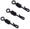 PHECDA PROFLY 100pcs Quick Change Rolling Swivel Carp Fishing Terminal Tackle 3 Size Connectors for Carp Fishing (Large（4#）-100pcs)