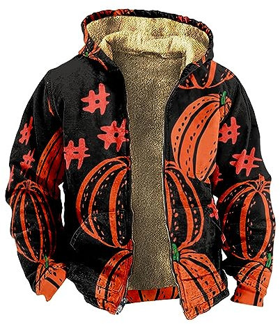 KONG JIMFAN Übergangsjacke Herren Reflektierende Jacke Ponchos Lederjacke Herren Outdoor Jacke Herren Herbstjacke Herren Pullover Pilotenjacke Herren Outdoor Daunenjacke Herren(Orange,M)
