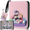 NOVETUTOTA Korean Pop Alben, BT21 Photocard Binder Album, Bangtan Boys Trading PhotoCard Holder Book with 400 Cards Sleeves - Idol Cartoon Photo Protect Album Gifts for Boy & Girls - Cute Lomo Card