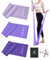 Victoper Yoga Resistance Bands Set of 3, Pilates Band with 3 Resistance Levels Pilates Resistance Bands to Build Muscle Gradient Purple Physio Elastic Exercise Band for Fitness Stretch Yoga