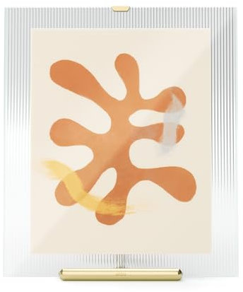 Umbra Flute Bilderrahmen aus Glas, 20x25cm Fotos, Messing