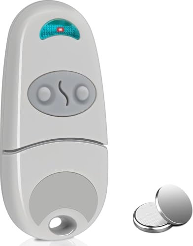 2 PCS Telecommande Portail, Telecommande Universelle Porte de Garage, Télécommande Porte Garage Compatible avec 433,92 MHz NA,EV,EE, 2 Canaux