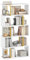 YITAHOME Bücherregal, Industrielles Regal mit Metallrahmen, Hohes Standregal, Offenes Lagerregal, Präsentationsregal, Aufbewahrungsorganizer für Wohnzimmer Home Office Schlafzimmer, Gold