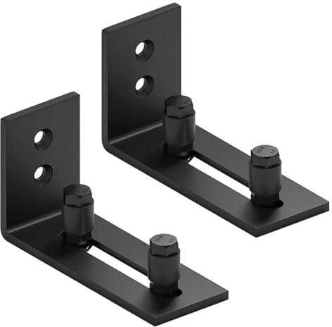 Limeow Kit Porte Coulissante - Système de Rail 2 Pcs pour Grange, Chambre et Salon