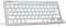 TECKNET 2.4G Wireless Keyboard, Small Keyboards with Media Hotkeys, Ultra Slim Compact Wireless Keyboard, 12-Month Battery Life, Compatible with PC, Desktop, Laptop, Smart TV - White