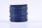 KONMAY 1 Roll 22.75 Meters 1.5mm Navy Round Real Leather Cord for Jewellery Making and Crafting
