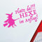 Hellweg Druckerei Platz da!!! Hexe im Anflug! Girl Auto Aufkleber Sticker Heckscheibenaufkleber