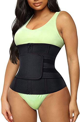 Gotoly Donna Corsetto Dimagrante Body Shaper Waist Trainer Bustini Regolabile Modellante Cintura Corpetto Snellente Cincher (Nero, Small)
