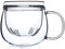 Teetasse aus Glas mit Teesieb, 340 ml, Borosilikatglasbecher, langlebig, hitzebeständig, geeignet für Tee, Getränke, Eiskaffee, 1 Stück (1er Pack)