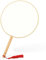 Agatige Chinese Round Hand Fan, Ancient Court Style, Blank Silk, DIY, Wedding, Cosplay, Dance, 21cm (8.27in), Portable