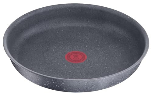 Tefal Ingenio - Sartén (24 cm, inducción, revestimiento antiadherente, apilable, apto para lavavajillas, fabricado en Francia, Natural Force L3960402, negro, antiadherente)