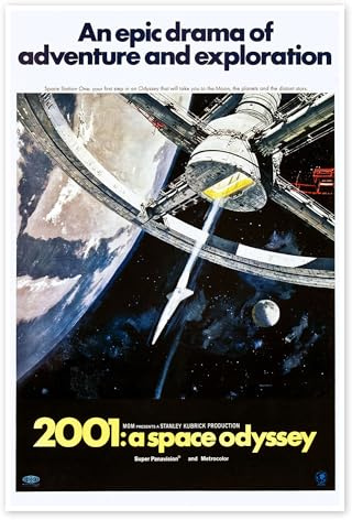 Posterlounge 2001: Odyssee im Weltraum (englisch) Poster | 70 x 100 cm Wandbilder Wanddeko