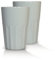 Mahlwerck Porzellan Latte Macchiato oder Cappuccino Becher, Kaffee-Tasse French Style,Taupe Grey, 400 ml, 2er Set