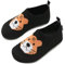 IceUnicorn Hausschuhe Kinder Atmungsaktive Pantoffeln Leicht Rutschfest Kleinkinder Hüttenschuhe Jungen Mädchen Slippers(Schwarzer Tiger,26/27EU)