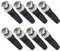 Create idea 8Pcs BNC Connettore maschio di ricambio BNC maschio adattatore di saldatura accessori per CCTV Sistema di sicurezza domestica Camera Audio in gomma