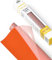 POLI-TAPE TUBITHERM® FLOCK Transferfolie mit samtartiger Oberfläche für Textilien – Flockfolie zum Aufbügeln, Plotterfolie für DIY Shirts, Orange, 30,5 cm x 61 cm
