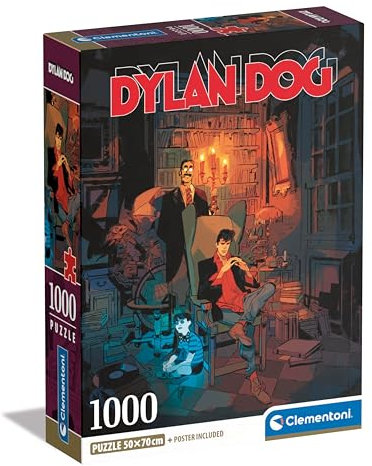 Clementoni Dylan Dog Puzzle 1000 Teile Erwachsene - Puzzle Erwachsene in 70 x 50 cm - Puzzle Erwachsene anspruchsvoll von Clementoni 39817