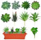 Youery 9 Pièces Artificielles Plantes Succulentes, Fleurs Artificielles sans Pot Lmitation de Succulentes, Mini Plantes Succulentes Artificielles Assortiment pour La Maison Jardin Intérieur Décoration
