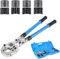 Pressatrice Multistrato,Crimpatrice Multistrato,Set di pinze per tubi a U16-20-25-32, Pinza Crimpatrice Idraulica con Testa Rotante a 360°,Tubo Composito Press pinza per tubo plastica e alluminio