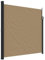 vidaXL Seitenmarkise, Sichtschutz Ausziehbar, Windschutz Sonnenschutz für Garten Balkon Terrasse, Seitenrollo Seitenwandmarkise, Taupe 200x300cm