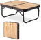 Naturehike Campingtisch Klappbar Klapptisch höhenverstellbar MDF Tisch mit Tragetasche für Outdoor Camping, Garten, Reisen, Multifunktionstisch 53 x 40 x 23 cm - klein Holz
