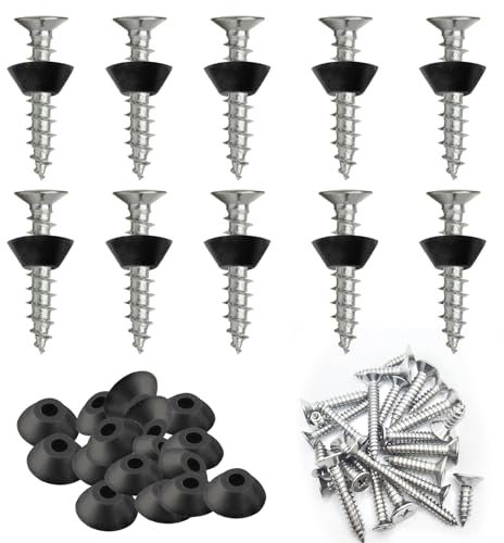 Beatific 60 Stück Dichtnägel für Noppenbahn, 3,5x25mm Noppenfolie Nägel, Dichtnägel mit Montageknopf, Montageknöpfe mit Nagel zur Befestigung von Noppenfolie für Hochbeet Noppenbahn Abschlussprofil