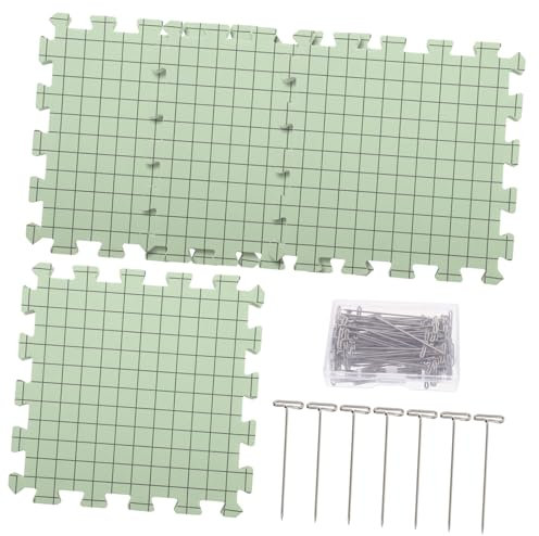 CIMAXIC Häkel-blockiermatte Aus Schaumstoff Mit Befestigungsstift Zum Stricken Und Häkeln Leicht Und Tragbar Für Heimwerken Und Stickprojekte