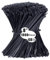 Yaluzibi 1000 Stück Kabelbinder Schwarz, 200 mm x 3,6 mm Nylon kabelbinder lang uv beständig, 8 inch Cable Ties Zugfestigkeit 18kg, Selbstsicherndes Zip Ties für Zur Ordnung von Kabeln, Gartenarbeit