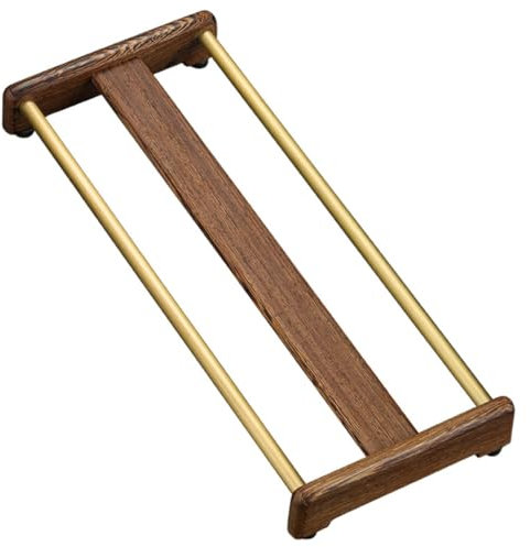 PEPLAYTAL 1pc Wooden Teacup Holder Non- Drying Rack for Tea Ceremony Accessories Solid Wood Tea Cup Display Stand for Home Room and Tables