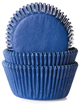 House of Marie 50 Muffinförmchen, dunkelblau