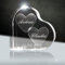 Cristal Je t’Aime | 3D Glas Cœurs 58 mm avec nom gravé au Laser | Cadeau témoignage d’Amour