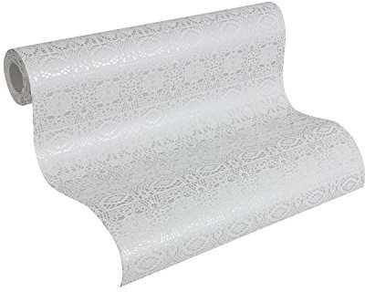 Esprit Home Vliestapete Winter Poetry Tapete 10,05 m x 0,53 m grau metallic Made in Germany 302763 30276-3